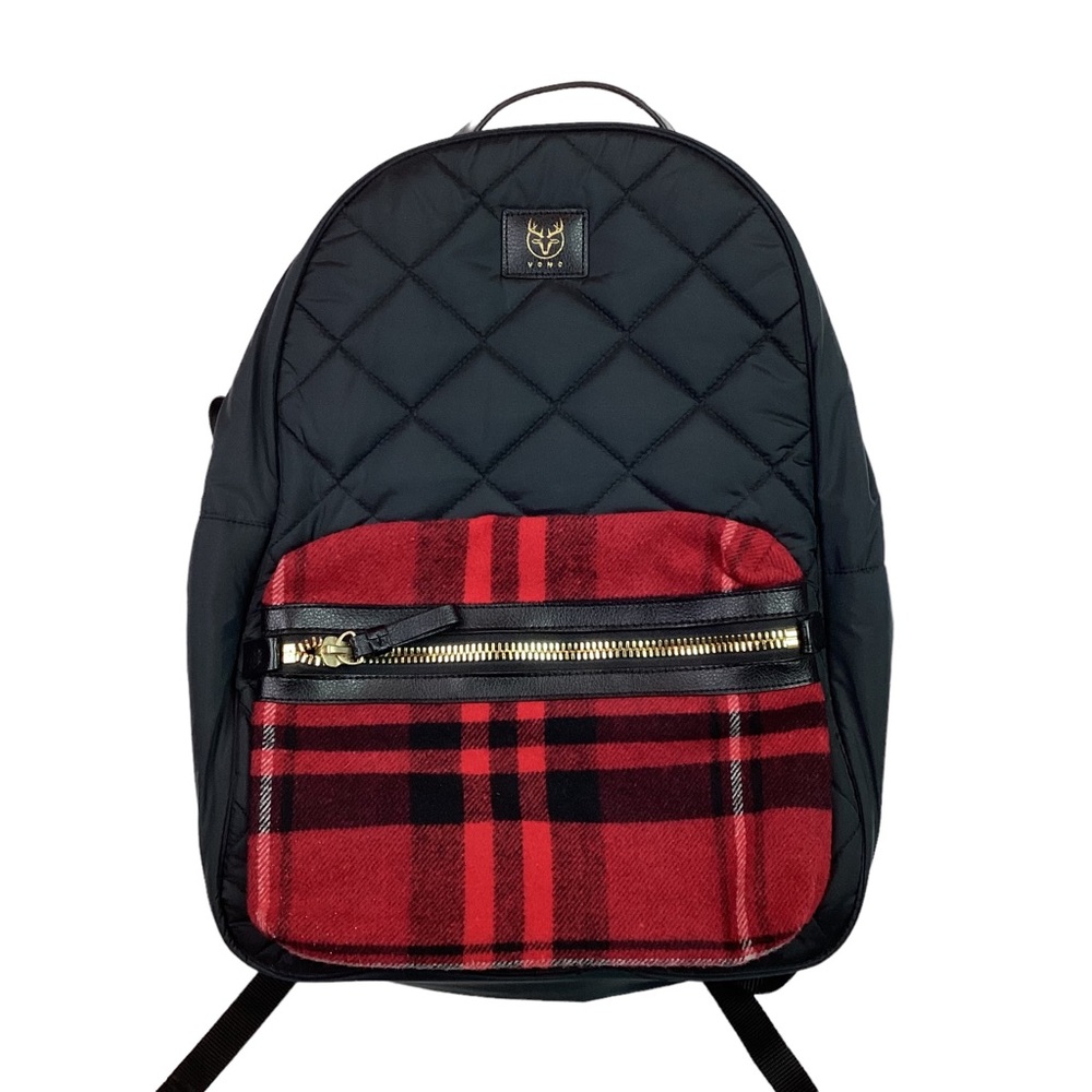 Yomo Black Buffalo Print Backpack